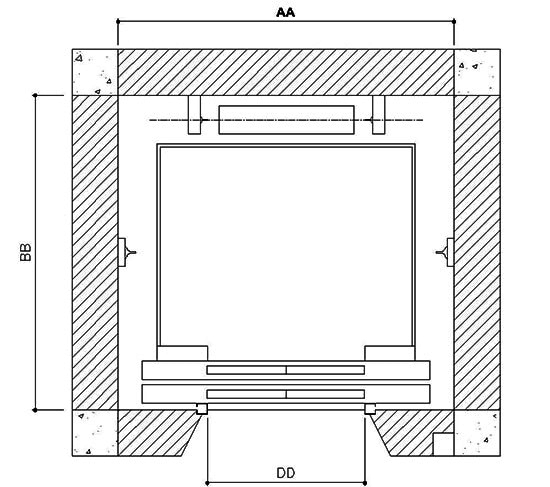 Với cửa hai cánh mở tim (2CO)