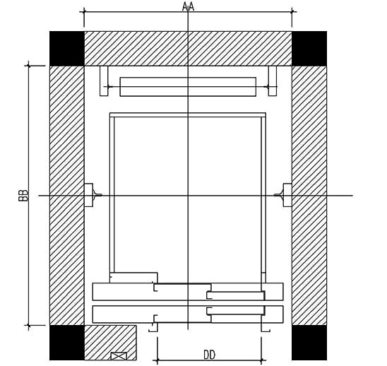 Công thức tính cửa hai cánh mở lùa (2SO)