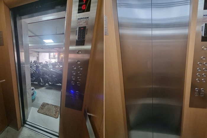 Cửa tầng, cửa cabin, vách trước cabin inox dán vân gỗ