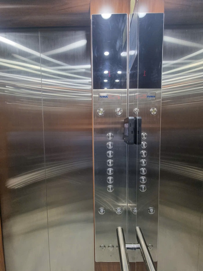 Bảng gọi cabin (Button) inox sọc nhuyễn