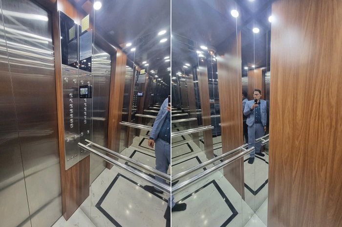 Góc vách trái đằng trước và đằng sau cabin 