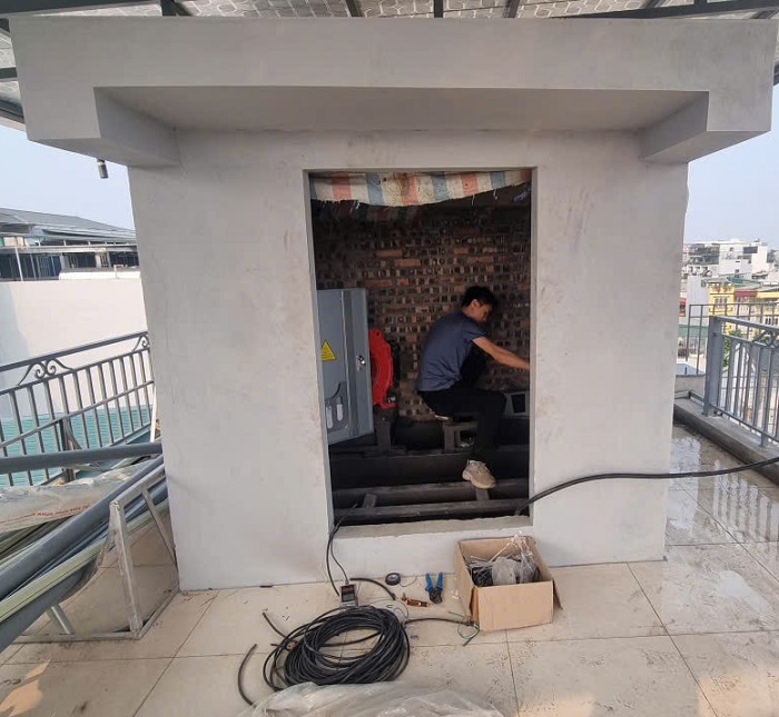 lắp đặt thiết bị điện thang máy